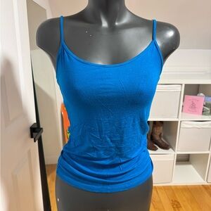 Blue Women's Spaghetti Strap Tank Top